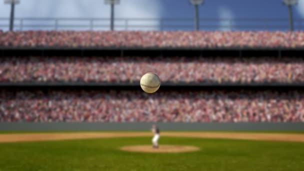 En Baseball Home Run — Stockvideo