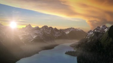 Uçan dağları arasında