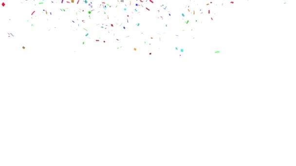 Explosión Multicolor Confetti — Vídeo de stock