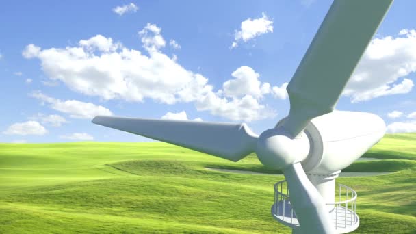Uzavření větrné turbíny — Stock video