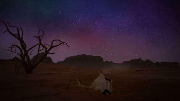 Desert Timelapse, renderowanie 3D — Wideo stockowe