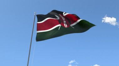 Kenya sallayarak bayrak