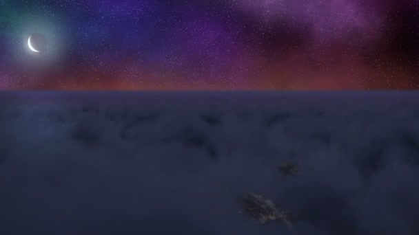 24hs de ciel Temps écoulé sur les nuages, boucle sans couture 