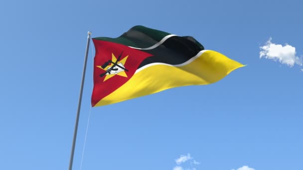 Flag of Mozambique Royalty Free Stock Video