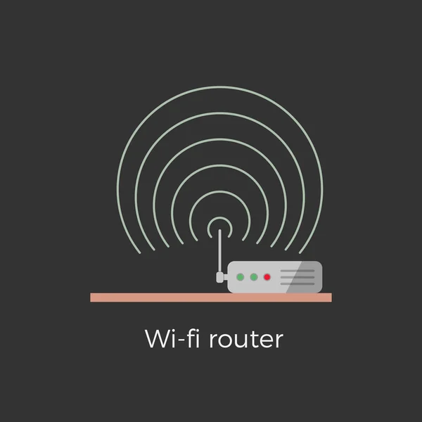 Wi-fi router vectorillustratie — Stockvector