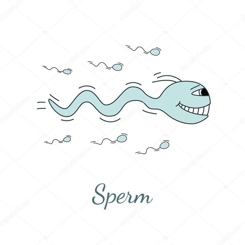 Sperm vector illustration