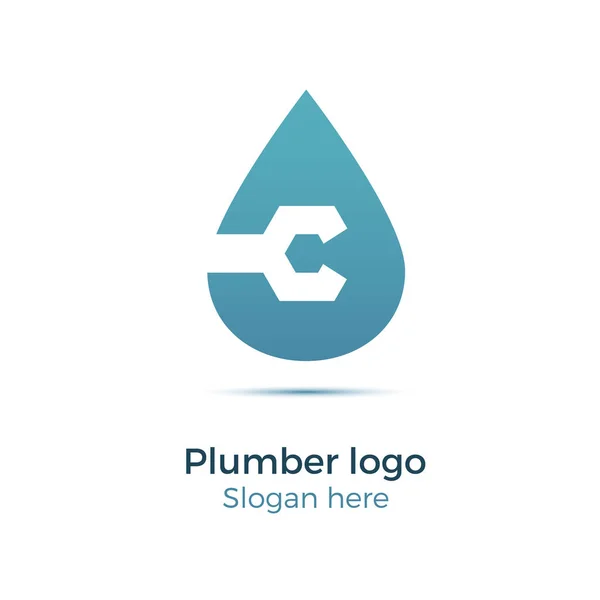 Plumbing company logo — Stock Vector