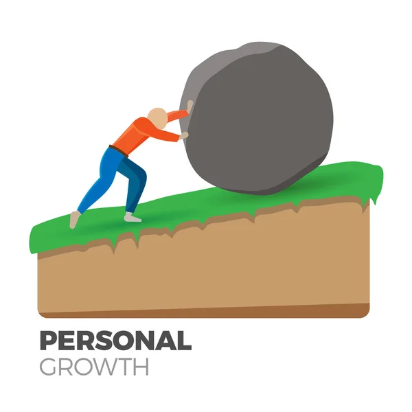 Personal growth concept — Stock Vector