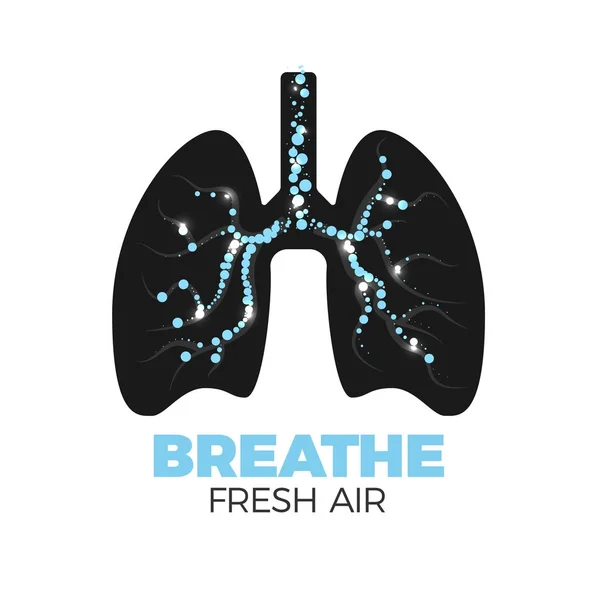 Icono de pulmones sanos Gráficos Vectoriales