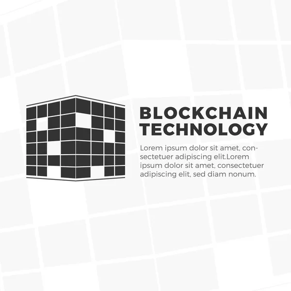 Logo tecnología Blockchain Vector De Stock