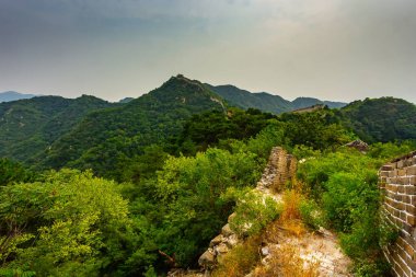 Çin Seddi 'nin eski ve eski bir parçası..