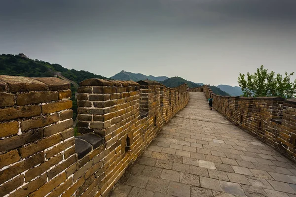 Великая Китайская Стена Туристическая Часть — стоковое фото