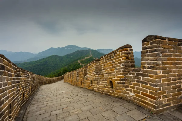 Великая Стена Китае Величественная Великая Стена Символ Китая — стоковое фото
