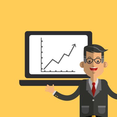 Takım iş ilgili simgeler resim ile yüz yüze