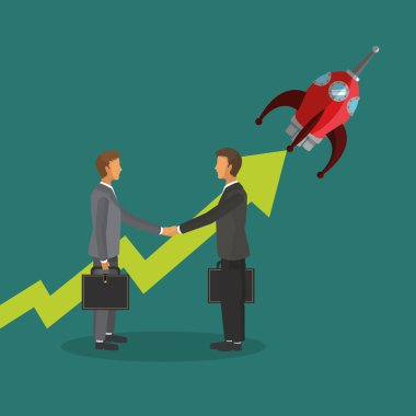 Takım iş ilgili simgeler resim ile yüz yüze