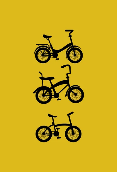 Imagem de bicicletas sortidas — Vetor de Stock