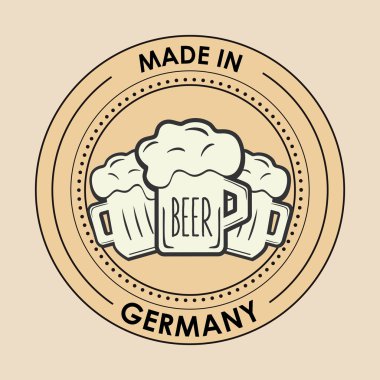 Almanya oktoberfest bira amblem görüntü