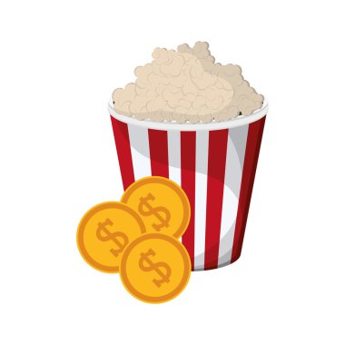 patlamış mısır ve sikke simge