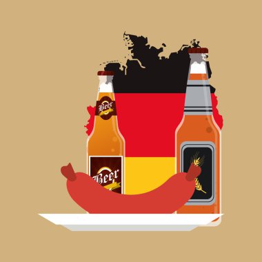 Almanya oktoberfest bira simgeler resim