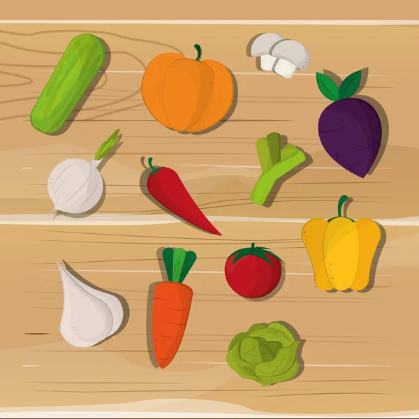 健康食品の成分のアイコン画像 — ストックベクタ