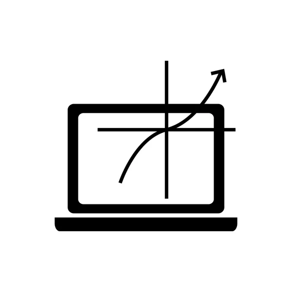 Icona del grafico e del computer — Vettoriale Stock