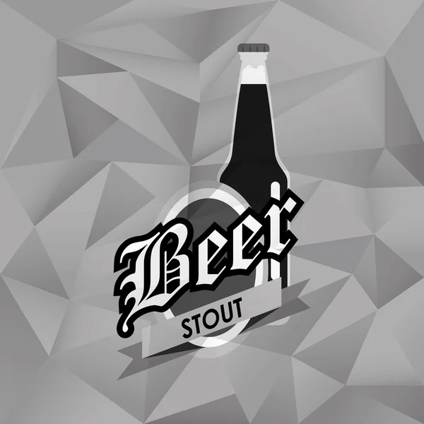 Üveg sör jelkép kép — Stock Vector