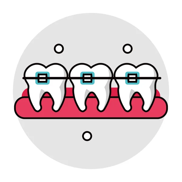 Проектирование стоматологической медицины и здравоохранения — стоковый вектор