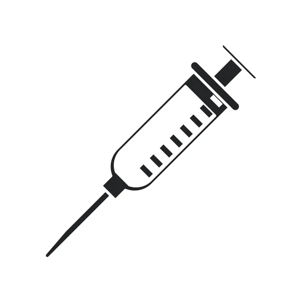 Symboldesign für medizinische Injektionen — Stockvektor