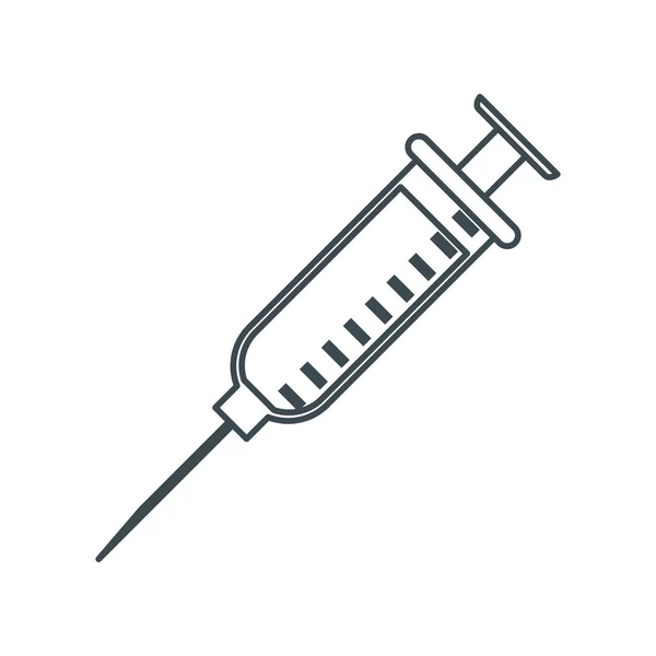 Tıbbi enjeksiyon simgesi tasarım — Stok Vektör