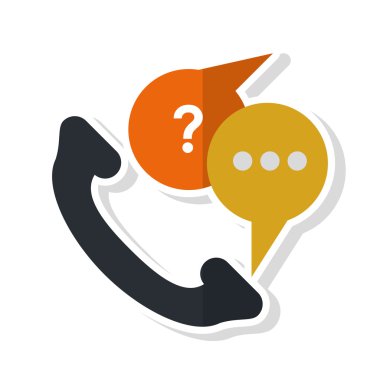 İzole geleneksel telefon çizmek