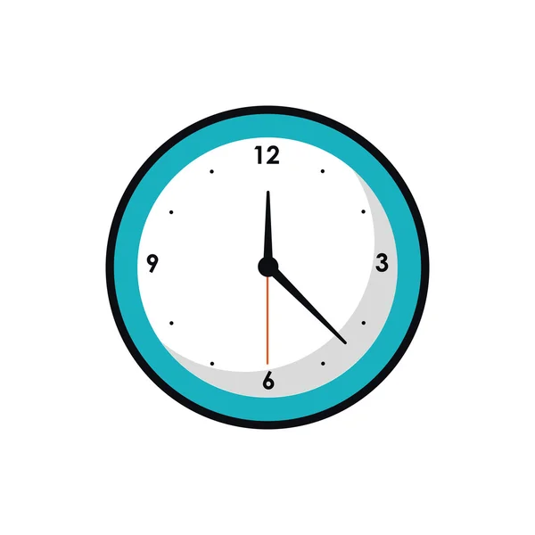 Geïsoleerde traditionele klok ontwerp — Stockvector