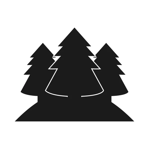 Diseño de pinos aislados — Vector de stock