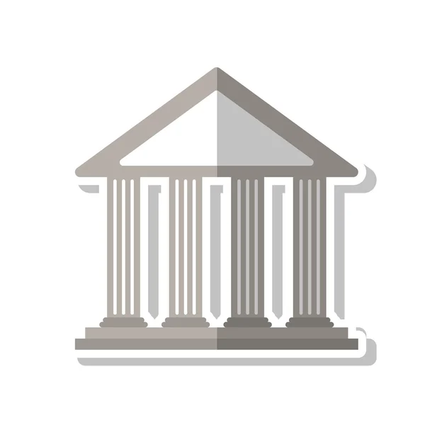 分離された銀行建築設計 — ストックベクタ