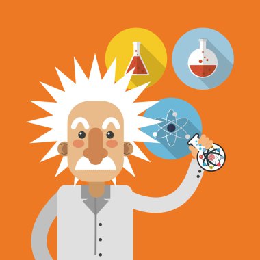 Albert einstein bilim ilgili simgeler resim ile