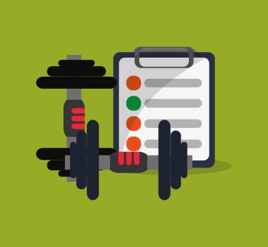 Fitness yaşam tarzı ilgili simgeler resim