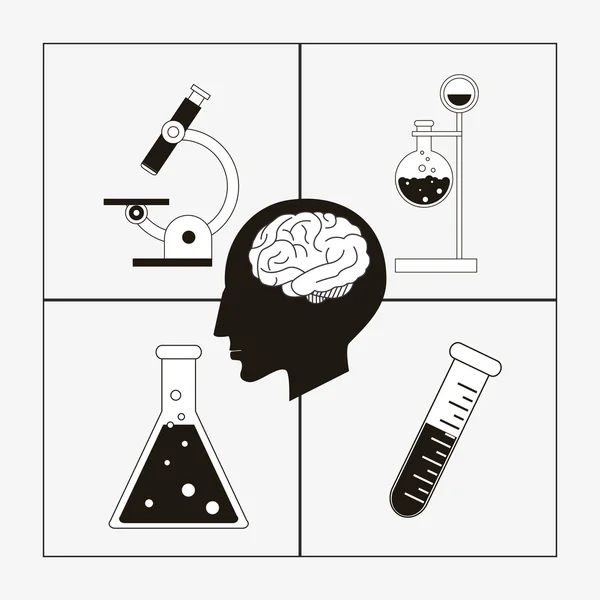 Science related icons image — Stock Vector