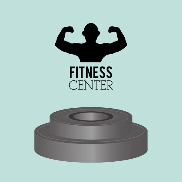 Fitness lifestyle related icons image — Stock Vector