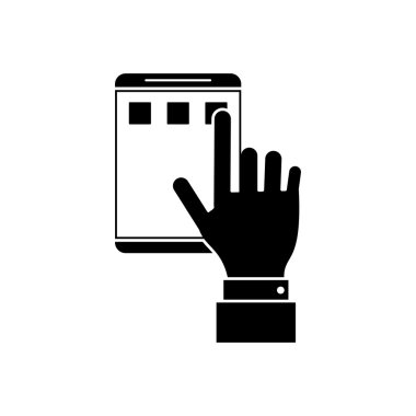 İzole smartphone mobil tasarım