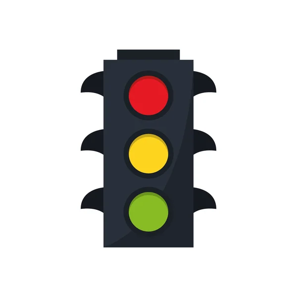 Diseño de señales de tráfico de semáforo aislado — Archivo Imágenes Vectoriales