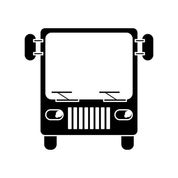 Isolierte Busfahrzeugkonstruktion — Stockvektor