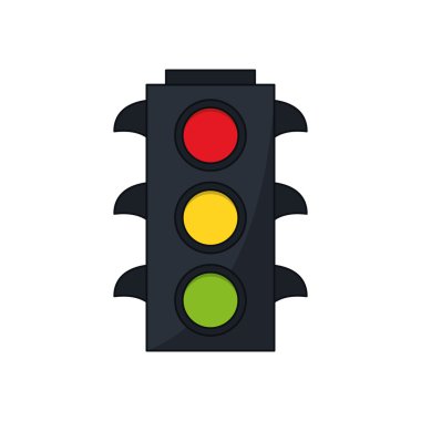 İzole semafor yol işareti tasarımı