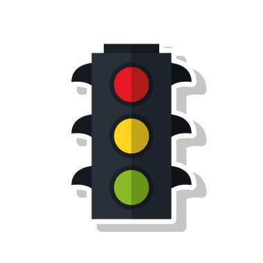 İzole semafor yol işareti tasarımı