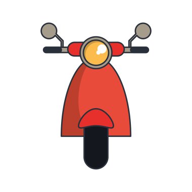 İzole motosiklet araç tasarım