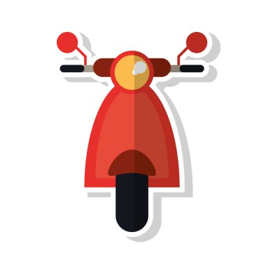 İzole motosiklet araç tasarım