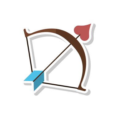 Tasarım izole cupids bow