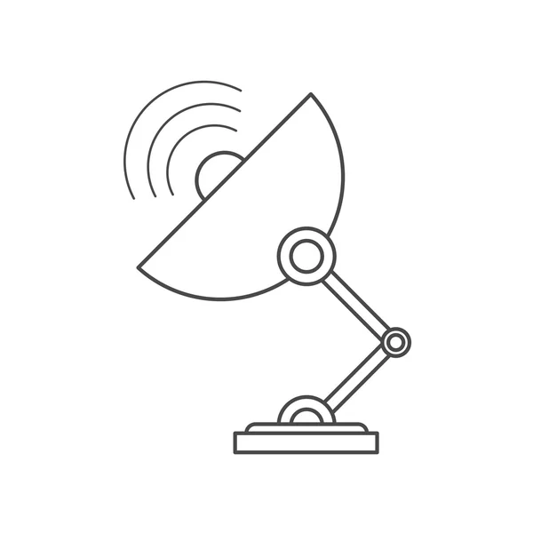 Geïsoleerde antenne technologieontwerp — Stockvector