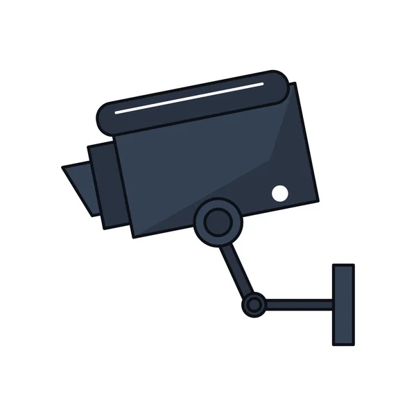 Geïsoleerde cctv camera design — Stockvector