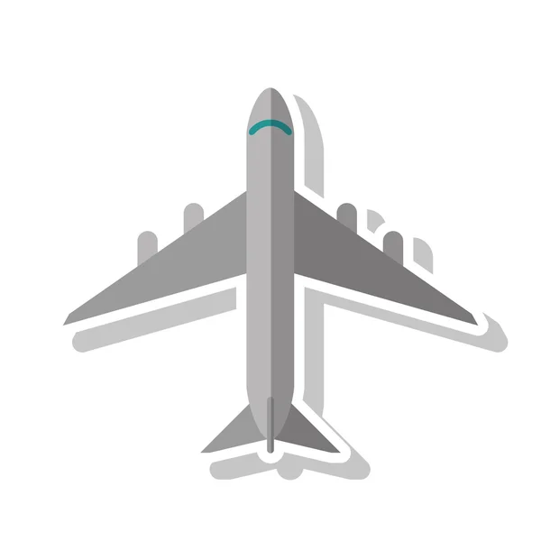 Elszigetelt repülőgép járműtervezés — Stock Vector