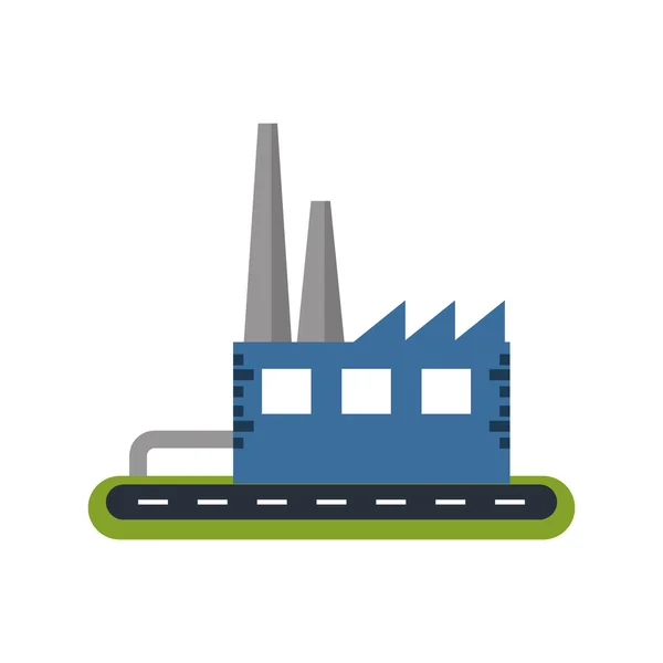 Isolierte Industriebauweise — Stockvektor