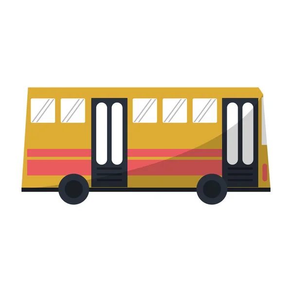 Geïsoleerde bus voertuigontwerp — Stockvector